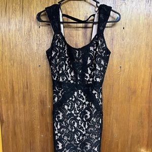 Black lace dress